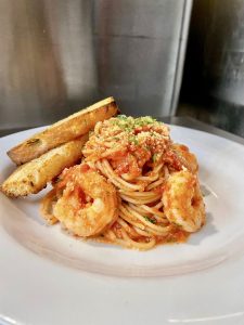 gamberi, shrimp pasta